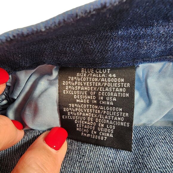 Blue Cult Jeans Mens 44X32 Moto Distressed Stretch Blue NWT Style 12FUS09-X - Picture 6 of 7